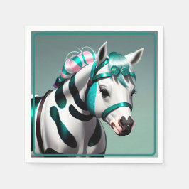 かわいい3Dスピリットポニー7パーティー スタンダードカクテルナプキン