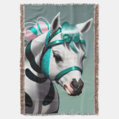 かわいい3Dスピリットポニー7 スローブランケット (正面縦)