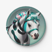 かわいい3Dスピリットポニー7 ペーパープレート (正面)