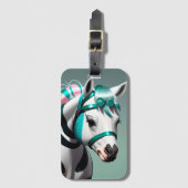 かわいい3Dスピリットポニー7 ラゲッジタグ (正面縦)