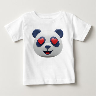 かわいい3Dパンダ成功アイコン ベビーTシャツ