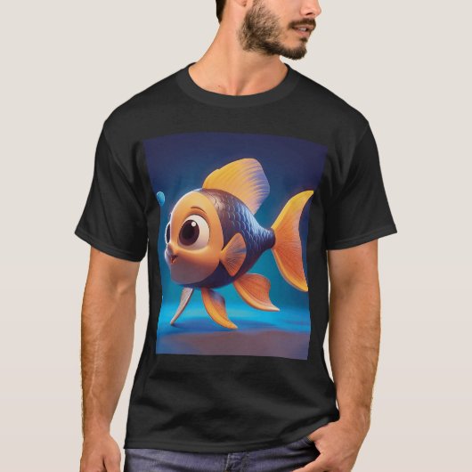 かわいい3Dフィッシュファン2 Tシャツ (正面)