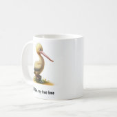 かわいい3Dペリカンコ絵を描ーヒーマグ コーヒーマグカップ (正面左)