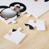 かわいい3Dルックのペンギン ジグソーパズル (側面)
