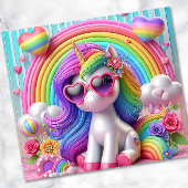 かわいい3Dレインボーユニコーンタンブラー | ユニコーンカラフル タンブラー