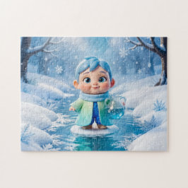 かわいい3D水瓶座のキャラクター ジグソーパズル