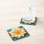 かわいい3D花 コースター (右側)