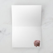 かわいい3D豚カスタム年賀状 ヴィエトナム HGC シーズンカード (内部)