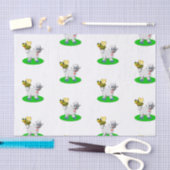 かわいい3D ルック ハチとヒツジ 薄葉紙 (クラフト)