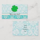 かわいい4つの葉のクローバー 名刺 (正面/裏面)