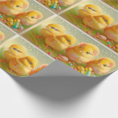 かわいい4イースターチキンコレクション ラッピングペーパー (角)