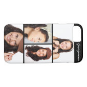 かわいい4写真パーソナライズされたiPhone 8 7ケース Case-Mate iPhoneケース (裏面(横))