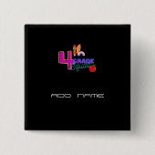 かわいい4年生スクワッドクルー新学期 缶バッジ (正面)