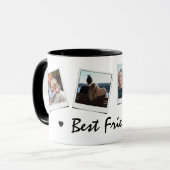 かわいい4枚の写真の最高の友達 マグカップ (正面左)