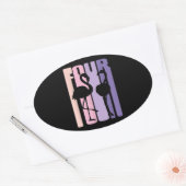 かわいい4歳の誕生日プレゼントIフラミンゴI 4歳 楕円形シール (封筒)