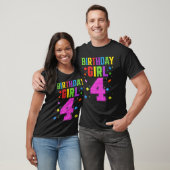 かわいい4歳の誕生日4歳ブロック建物ギル Tシャツ (ユニセックス)
