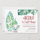 かわいい40th誕生日パーティの招待状テンプレート 招待状 (正面)