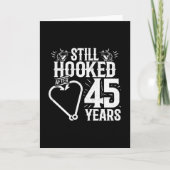 かわいい45周年カップル 結婚45年 カード (正面)