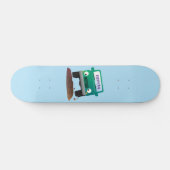 かわいい4X4オフロード車の漫画の車 スケートボード (横)