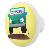 かわいい4X4オフロード車の漫画の車 セラミックノブ (右)