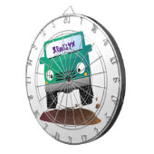 かわいい4X4オフロード車の漫画の車 ダーツボード (正面右)