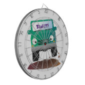 かわいい4X4オフロード車の漫画の車 ダーツボード (正面左)