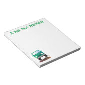 かわいい4X4オフロード車の漫画の車 ノートパッド (アングル)