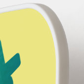 かわいい4X4オフロード車の漫画の車 ピックルボールラケット (左詳細)