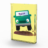 かわいい4X4オフロード車の漫画の車 フォトブロック (右)