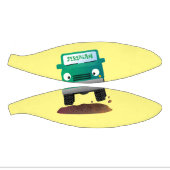 かわいい4X4オフロード車の漫画の車 ミニバスケットボール (パネル)