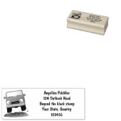 かわいい4X4オフロード車の漫画の車 ラバースタンプ (押印)