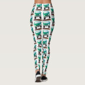 かわいい4X4オフロード車の漫画の車 レギンス (裏面)