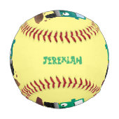 かわいい4X4オフロード車の漫画の車 野球ボール (正面)