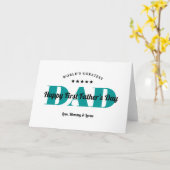 かわいい5つ星の評価パパ | 父の日の写真 カード (黄色い花)