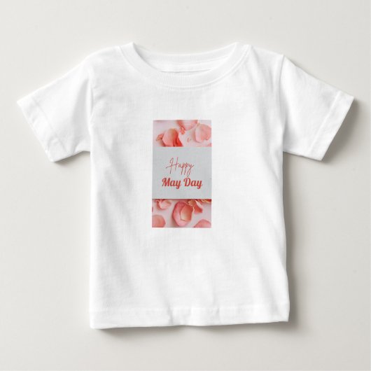 かわいい5月デザイン ベビーTシャツ (正面)