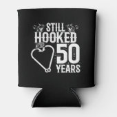 かわいい50周年記念結婚したカップル50年 缶クーラー (正面)