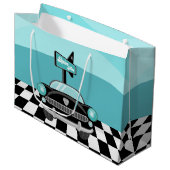 かわいい50年代のディナーパーティー ラージペーパーバッグ (正面アングル)