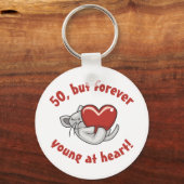 かわいい50誕生日 キーホルダー (正面)