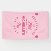 かわいい50誕生日 パーソナライズされた 横断幕 (横)