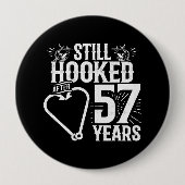 かわいい57周年記念結婚したカップル57年 缶バッジ (正面)