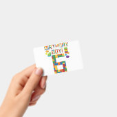 かわいい6歳の誕生日プレゼント 6歳 ブロック建築 バッジ (手持ち)
