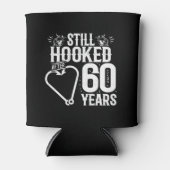 かわいい60周年記念結婚したカップル60年 缶クーラー (正面)