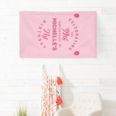 かわいい60誕生日 パーソナライズされた 横断幕 (インサイチュ)