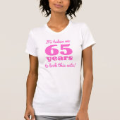 かわいい65誕生日for women tシャツ (正面)