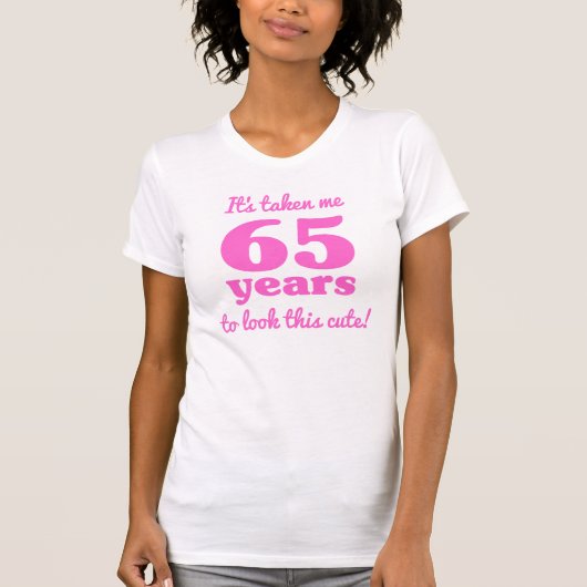 かわいい65誕生日for women tシャツ (正面)