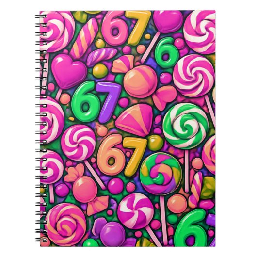 かわいい67ノート ノートブック (正面)