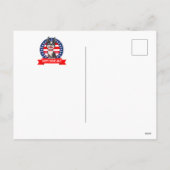 かわいい7月4日の犬 シーズンポストカード (裏面)