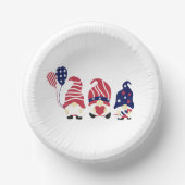 かわいい7月4日格言&バルーン対応7インチ ペーパーボウル (正面)