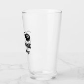 かわいい8個のボールマンガの名前をカスタムするの玉突きプレゼント タンブラーグラス (左)