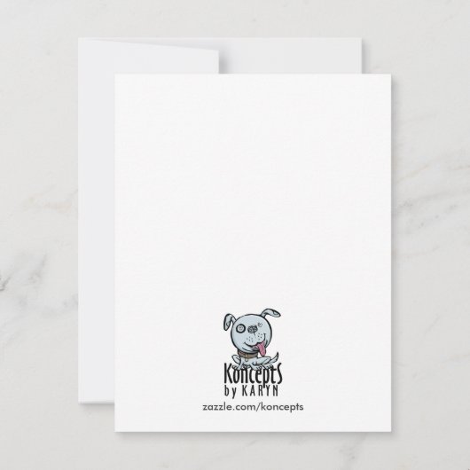 かわいい8匹の注目されたくものハローウィンパーティの招待状 招待状 (裏面)